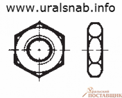 Гайка DIN 936 (ISO 4035) тонкая