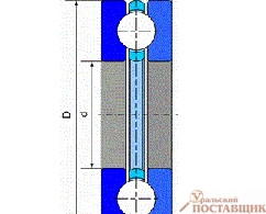 Подшипник радиальный шариковый тип 808106