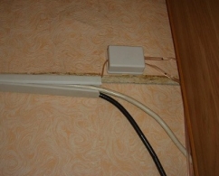 Прокладка кабеля телефонного