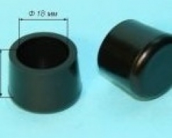 Заглушка наружная на круглую трубу D18 мм из ПВХ