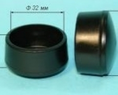 Заглушка наружная на круглую трубу D32 мм