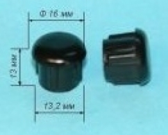 Заглушка внутренняя на круглую трубу D16х1,5 мм