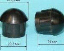 Заглушка внутренняя на круглую трубу D25х1,2 мм сферическая