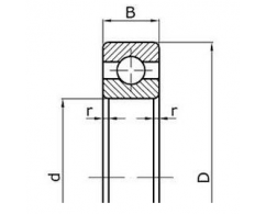 Подшипник 6-7517А ГПЗ 85х150х38,5