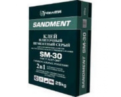 Клей для плитки SANDMENT SM-30 (25кг) (1п 56шт)