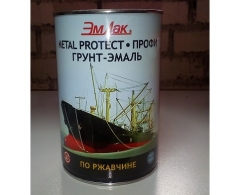 Грунт-эмаль Metal Protect-ПРОФИ черная, серая по ржавчине (3 в 1), фасовка 1 кг