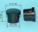 Заглушка внутренняя на круглую трубу D20х1,2-1,5 мм