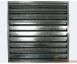 Решетка накладная из черной стали окрашенная 455х905 RAL 7040